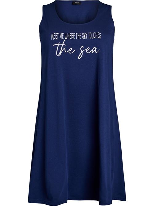 Zizzi Sommerkjole 'Vevelyn'  navy / hvid