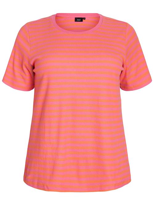 Zizzi Shirts 'Caamila'  orange / pink