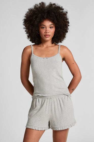 Hunkemöller Shorts Pointelle Grå