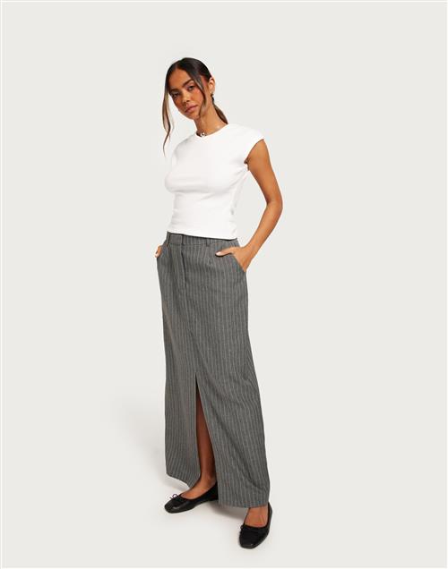 Neo Noir - Grå - Leland Pinstripe Skirt