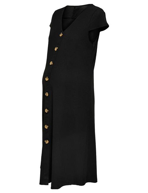 Olmnella S/S Knee Button Dress Jrs Only Maternity Black