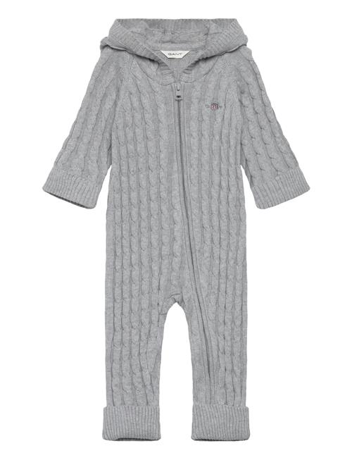 Shield Cotton Cable Piece GANT Grey