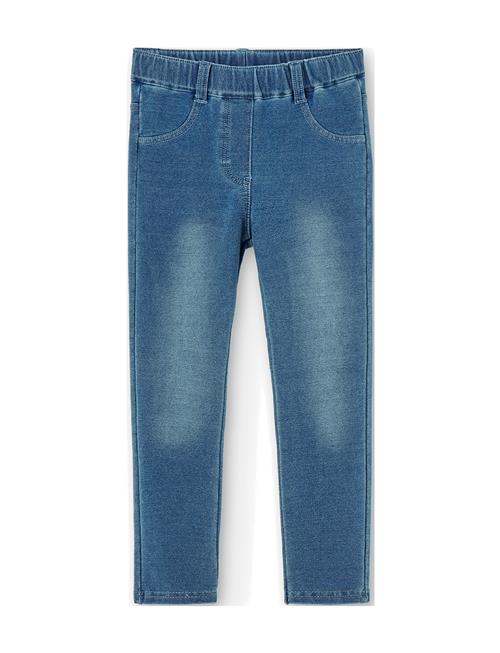 Fleece Denim Trousers For Girl Boboli Blue