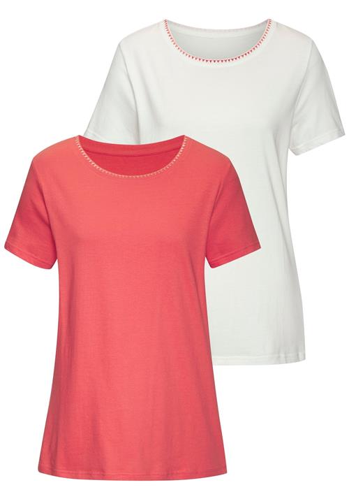 VIVANCE Shirts  abrikos / hvid