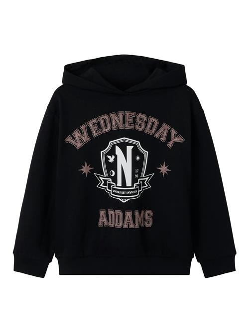 NAME IT Sweatshirt 'NKFJIXINNI'  lysviolet / sort / hvid