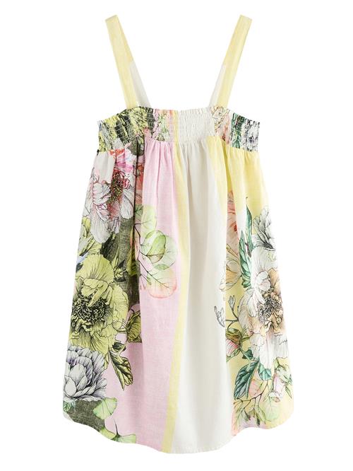 Next Sommerkjole  lysegul / lysegrøn / blomme / hvid
