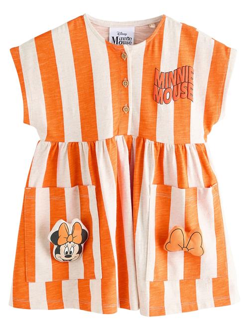 Next Kjole  orange / sort / hvid