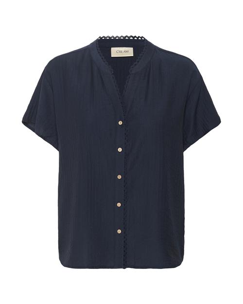 Cream Bluse 'Lori'  navy