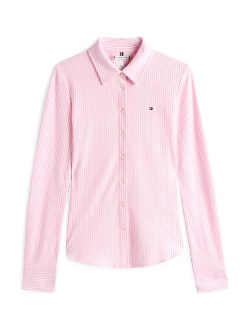 TOMMY HILFIGER Bluse '1985'  lyserød / hvid