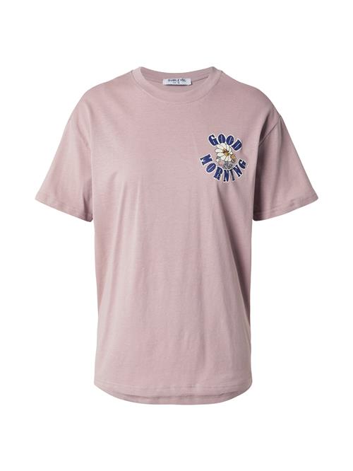 Sublevel Oversized bluse  marin / orange / gammelrosa / sort