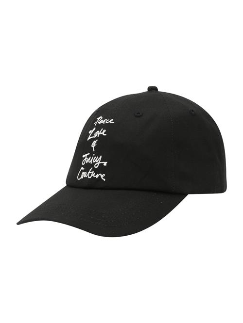 Juicy Couture Hætte 'PEACE LOVE & JUICY SLOGA'  sort / hvid
