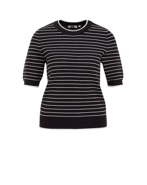 WE Fashion Sticktop  sort / hvid