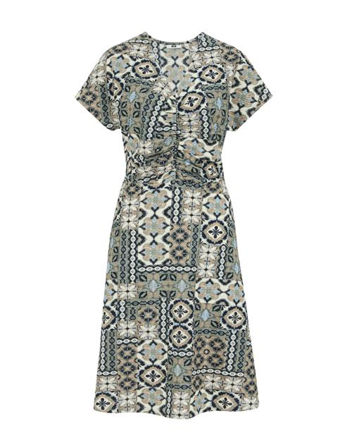 WE Fashion Kjole  marin / himmelblå / pastelgul / pastelgrøn