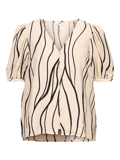Se OBJECT Bluse 'OBJJacira'  taupe / sort ved About You