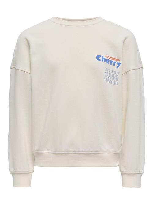 ONLY GIRLS Sweatshirt 'KOGPHILEA'  ecru / azur / oliven / cranberry