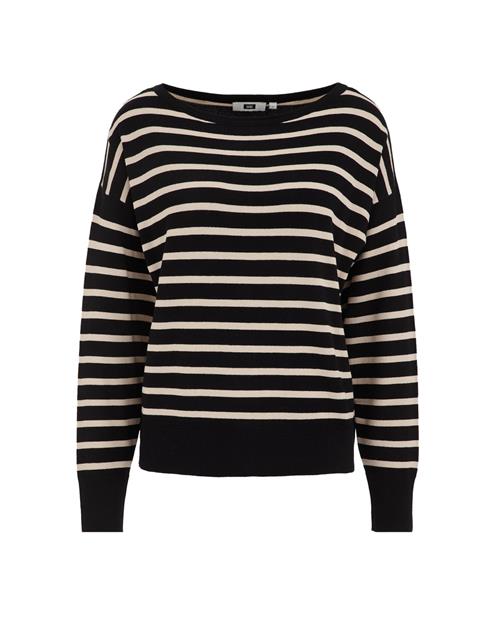 WE Fashion Pullover  sort / hvid