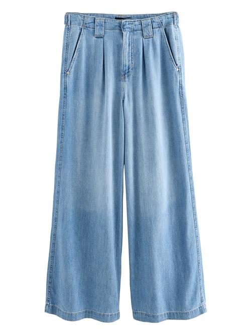 Next Jeans med lægfolder  blue denim