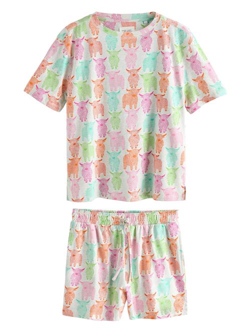 Se Next Pyjamas  ecru / grøn / orange / pink ved About You