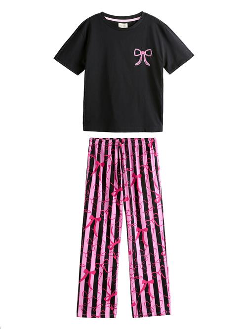 Next Pyjamas  gammelrosa / mørk pink / rød / sort