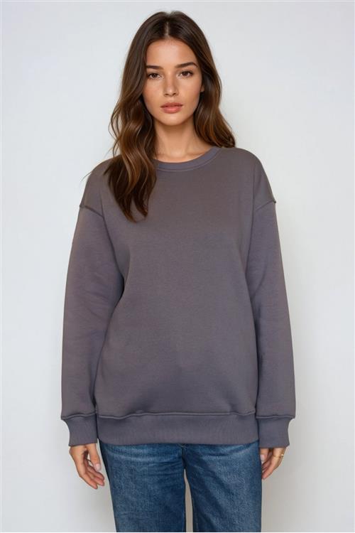 Alina Sweatshirt - Mørkegrå - XS - TeeShoppen