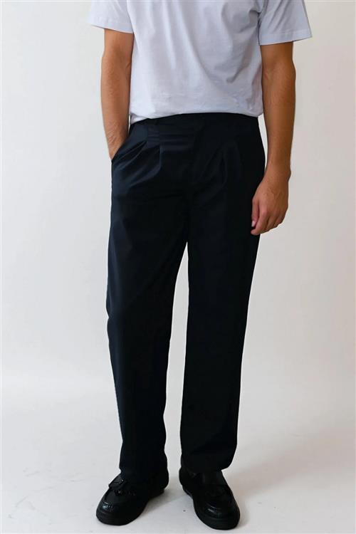 Performance Pants Wide Fit - Navy - S/32 - Bukser med stretch - TeeShoppen