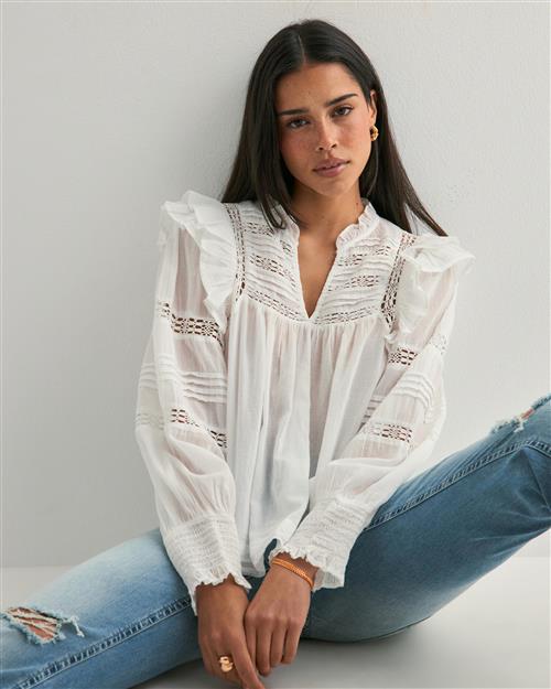 Neo Noir - Hvid - Mauri S Voile Blouse