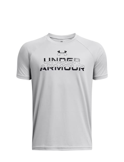 Ua Tech Split Wordmark Ss Under Armour Grey