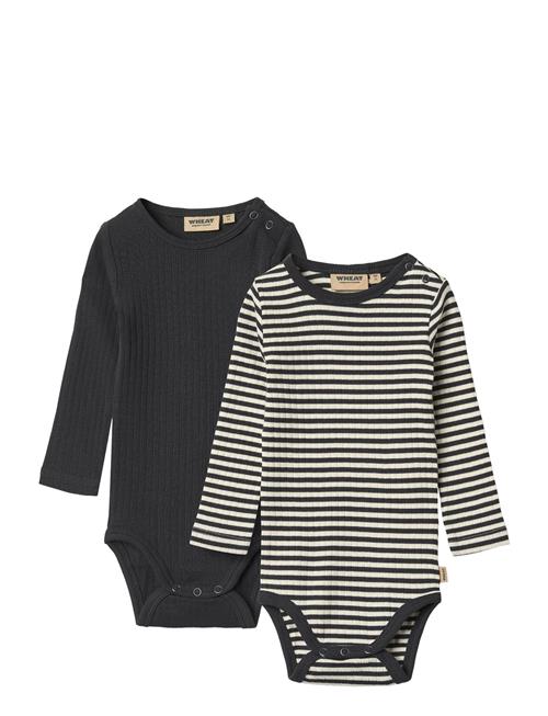 2 Rib Body L/S Spencer Wheat Navy