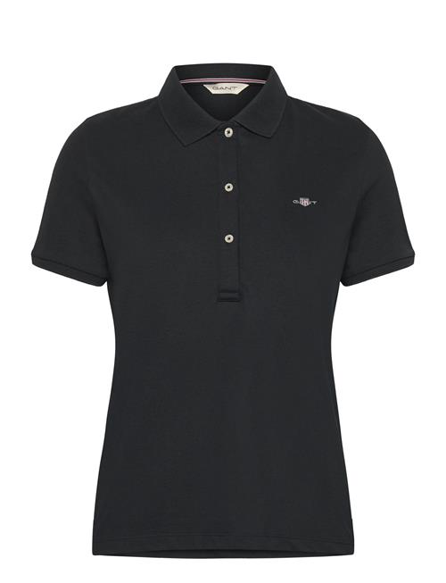 Reg Shield Logo Ss Pique GANT Black