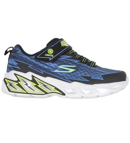 Skechers Sko m. Lys - Light Storm 2-0 - Bolt-Brights - Sort/BlÃ¥