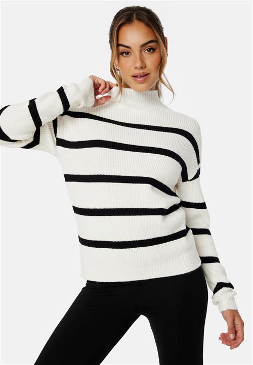 VILA Viril Mockneck L/S Knit Rib Top