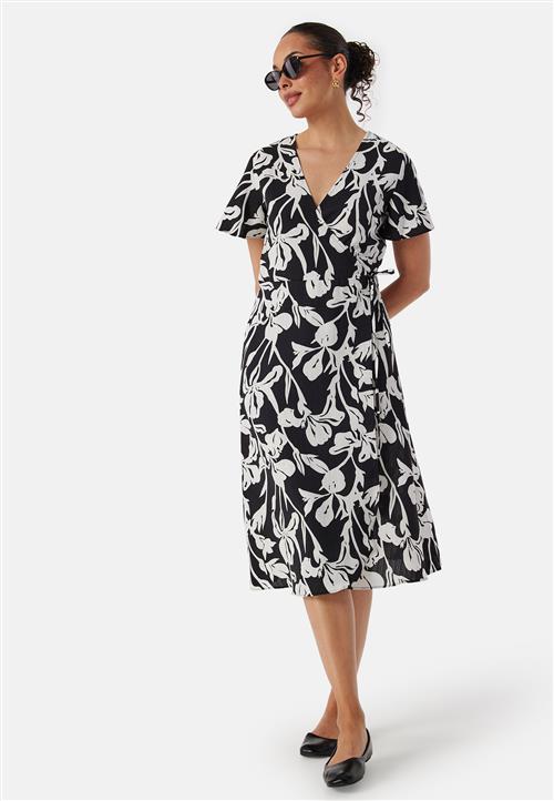VILA Vilovie S/S Wrap Midi Dress