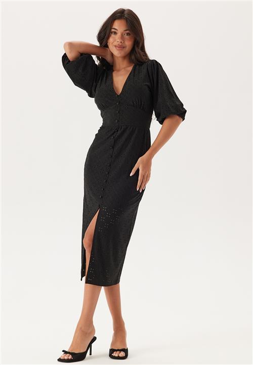BUBBLEROOM Broderie Anglaise Puff Sleeve Dress