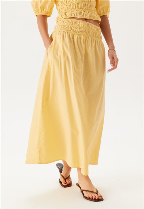 BUBBLEROOM Smock Waist Maxi Skirt