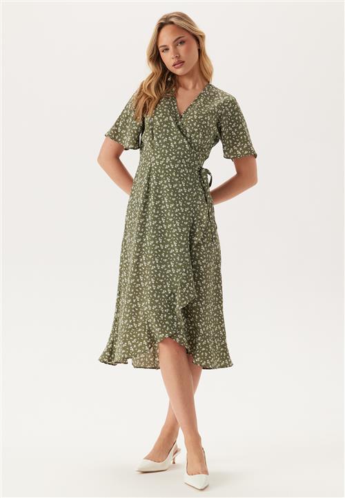 BUBBLEROOM Midi Butterfly Wrap Dress