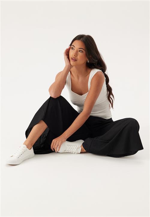 Happy Holly Ankle Soft Wide Leg Pants