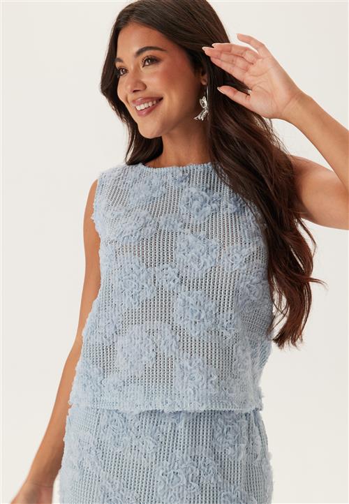 BUBBLEROOM Flower Mesh Top
