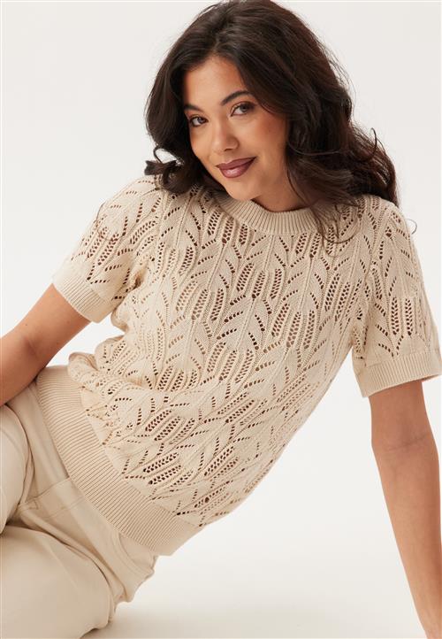 VILA Vicotti S/S O-NECK KNIT TOP -