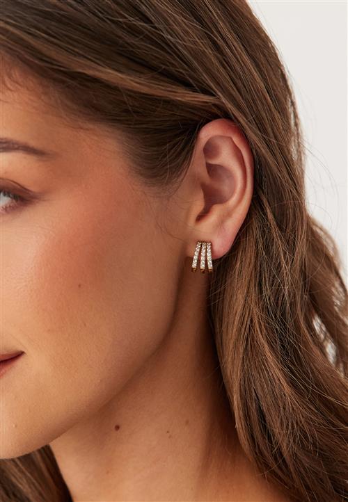 BY JOLIMA Trippel Crystal Earring