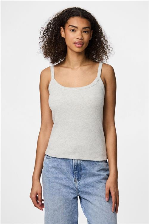May Strap Top - Light Grey Melange - XL - PIECES
