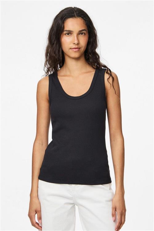 May Tank Top - Black - M - PIECES