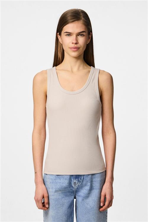 May Tank Top - Silvery Grey - PIECES