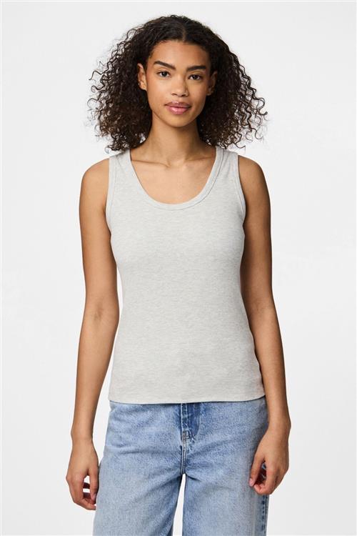 May Tank Top - Light Grey Melange - L - PIECES
