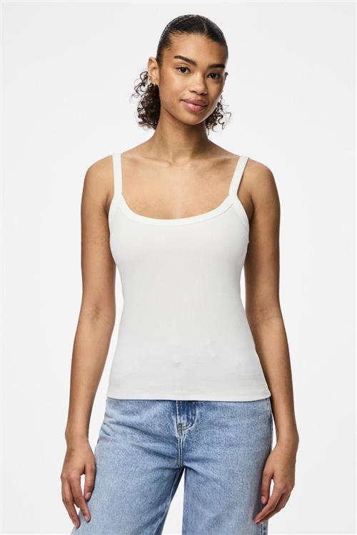 May Strap Top - Bright White - M - PIECES
