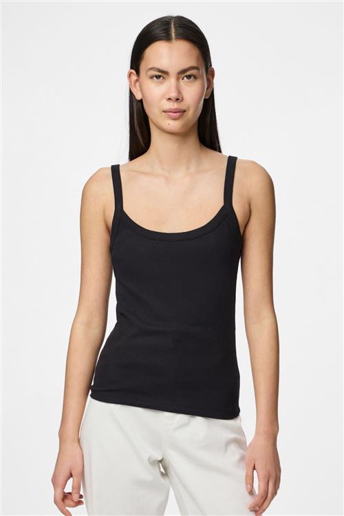 May Strap Top - Black - L - PIECES