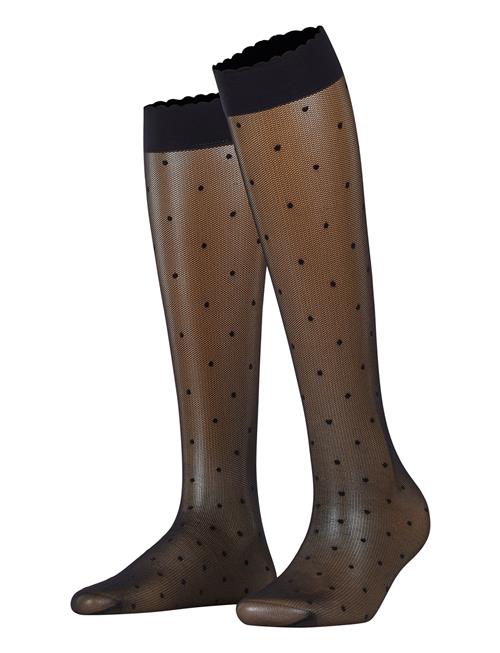 Dot 15 Denier Transparent Matt Falke Women Black