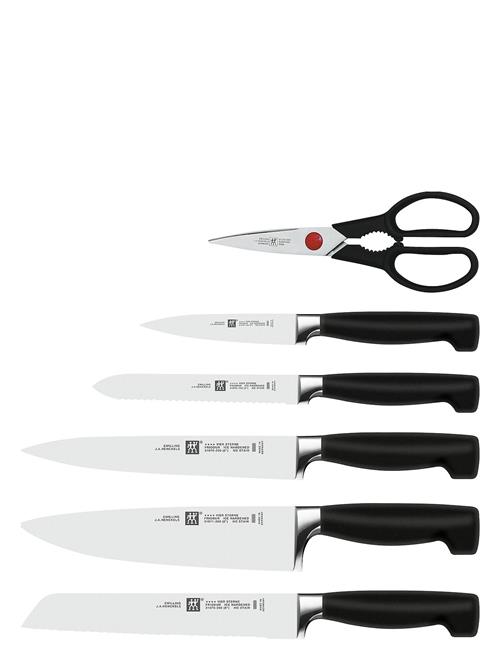 Four Star, Knife Block Set +Kis 7 Ash Zwilling Silver