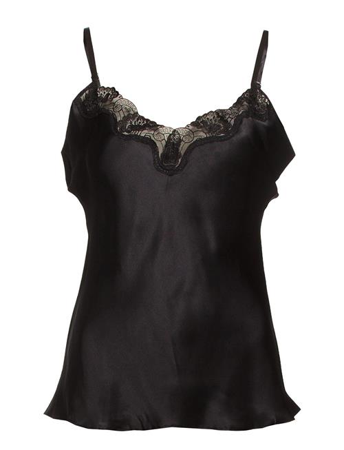 Pure Silk - Camisole W.lace Lady Avenue Black