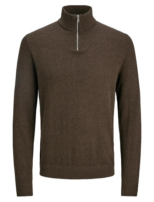 Jack & Jones Jjeemil Knit Half Zip Noos Jack & J S Brown