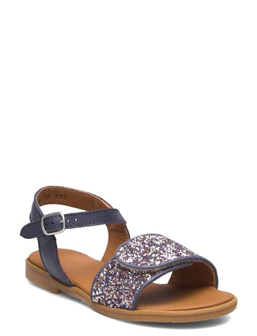Sandals - Flat - Open Toe - Op ANGULUS Purple